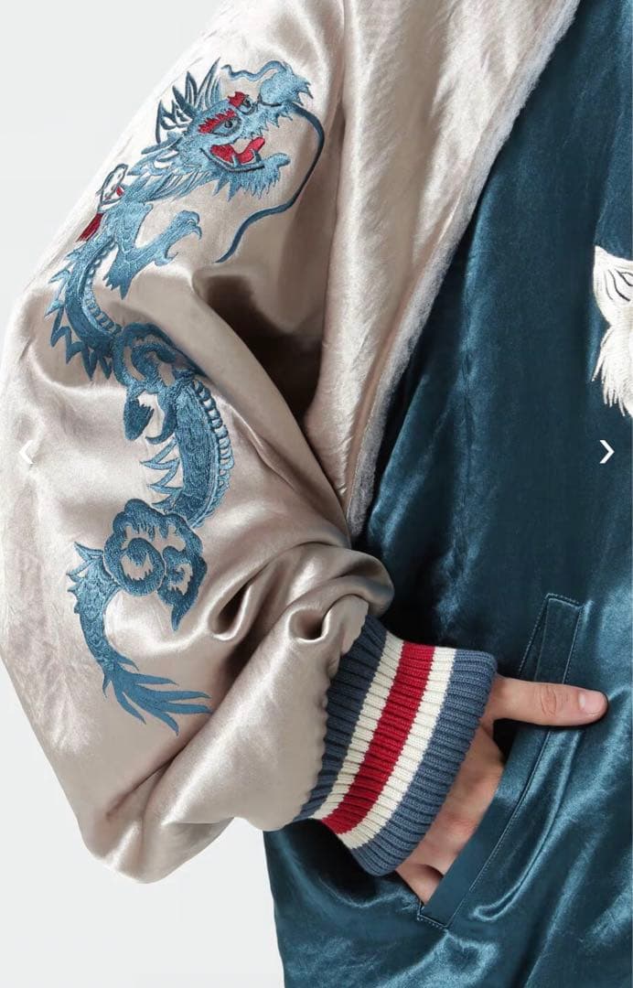 極レア】 el conductorH コンダクター 別注九尾スカジャン ブルー