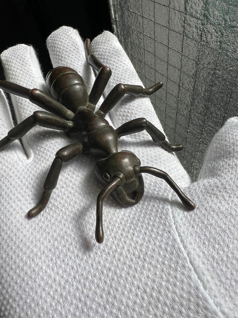 古銅自在蟻アリ置物 - メルカリ