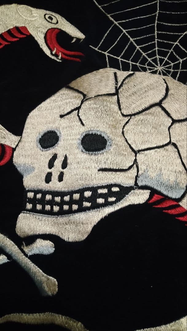 テイラー東洋 スカジャン サイズL スカル 日本地図 M品番