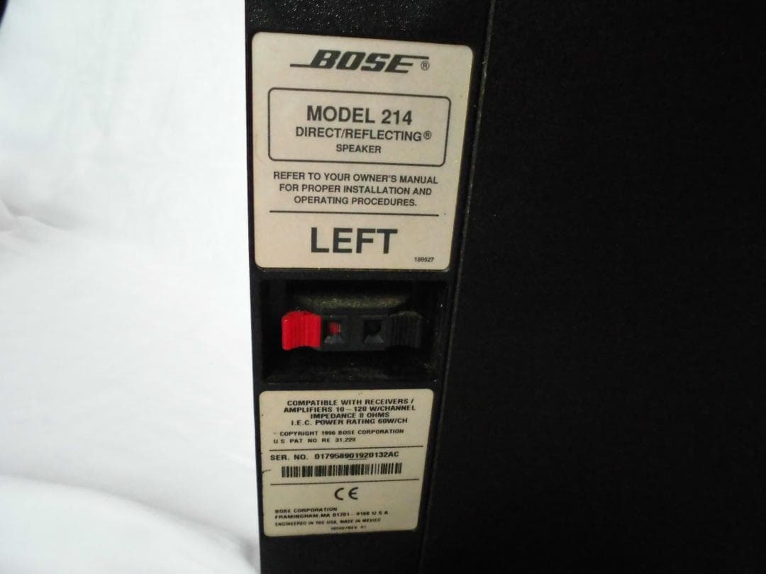 BOSE　ボーズ　スピーカー　214　左右ペア　動作確認済み