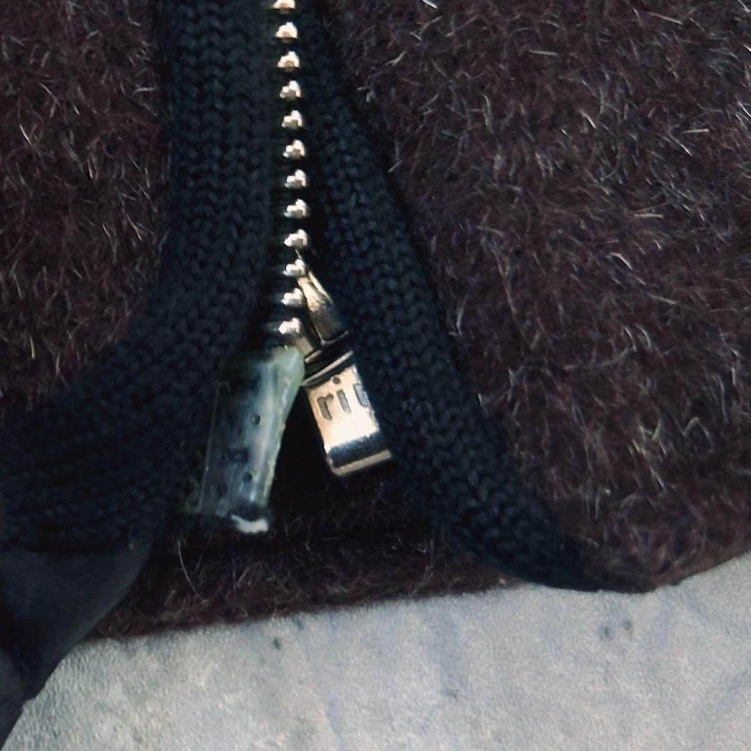 名作】アニエスベーオム ウール モヘヤ ジップブルゾン 八の字 riri