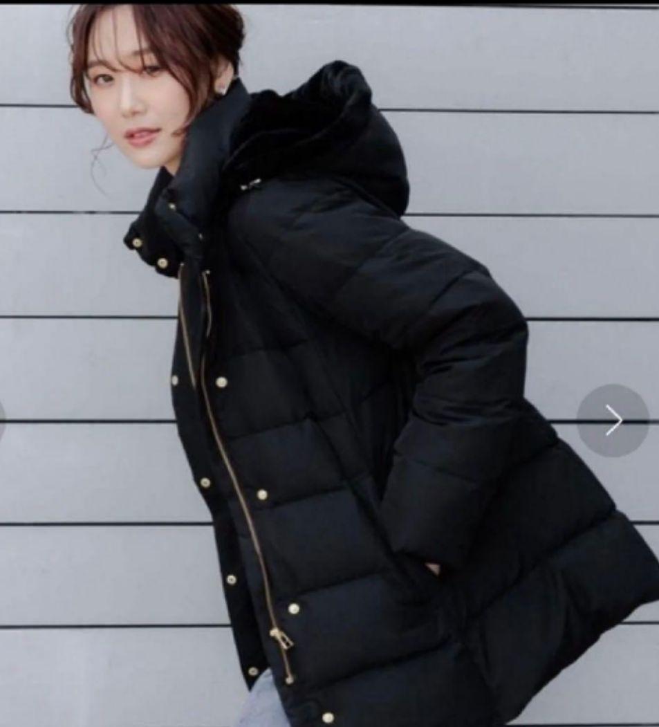 グローバルワーク　うつくシルエット撥水ダウン　黒 見た目も中身も優秀なアイテムしか欲しくないから あったかくてキレイ