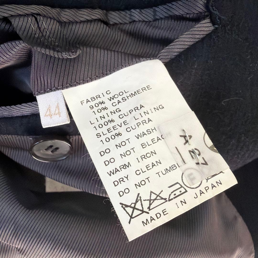 美品【サイズ44】エディフィス カシミア ネイビー起毛フランネル