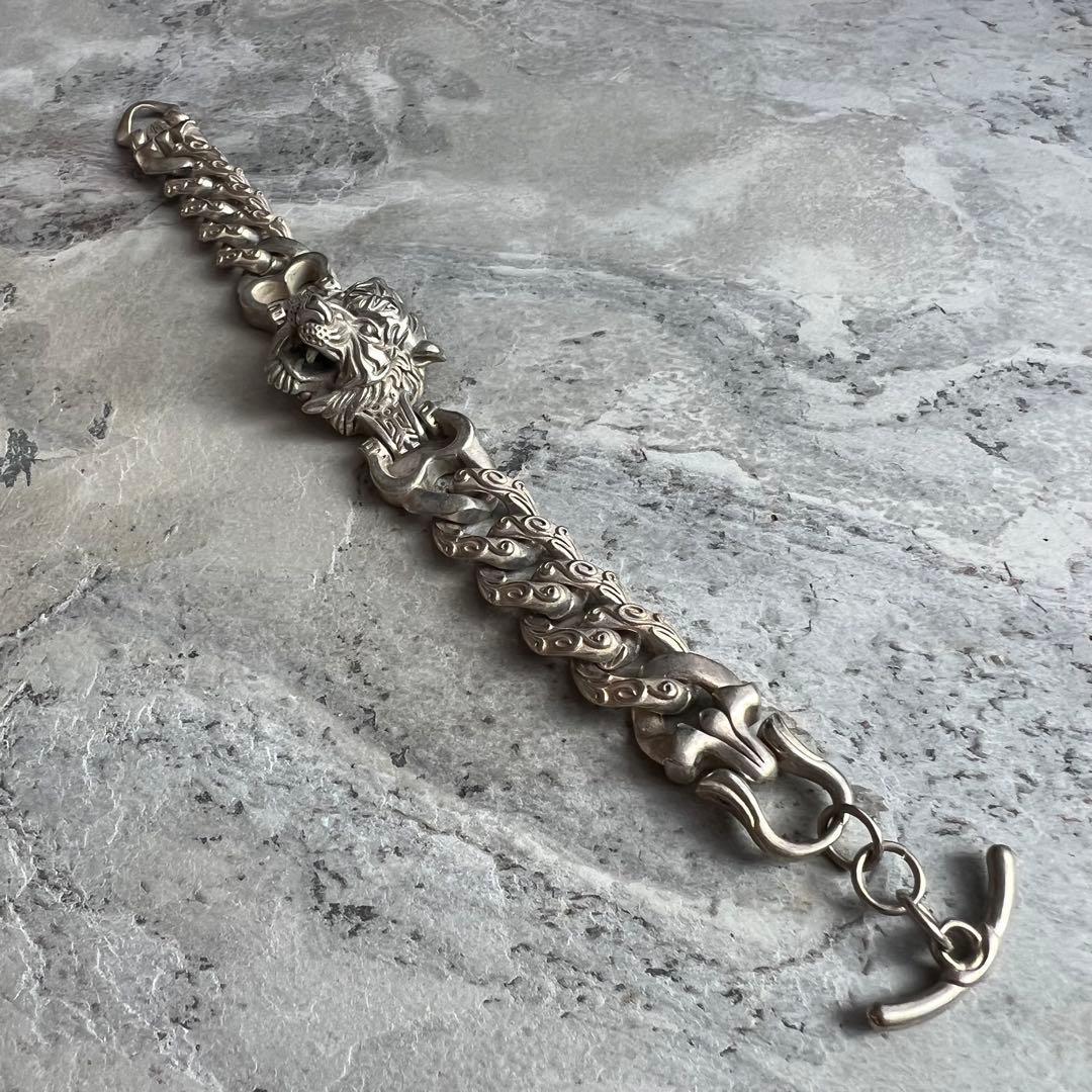 ヴィンテージ VINTAGE ロアオブ タイガー チェーン ブレスレット 虎