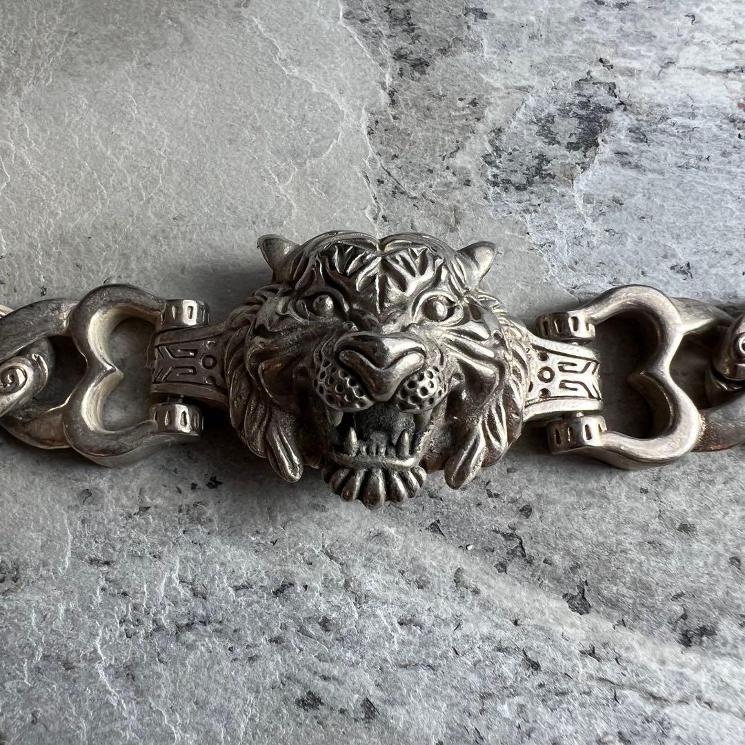 ヴィンテージ VINTAGE ロアオブ タイガー チェーン ブレスレット 虎