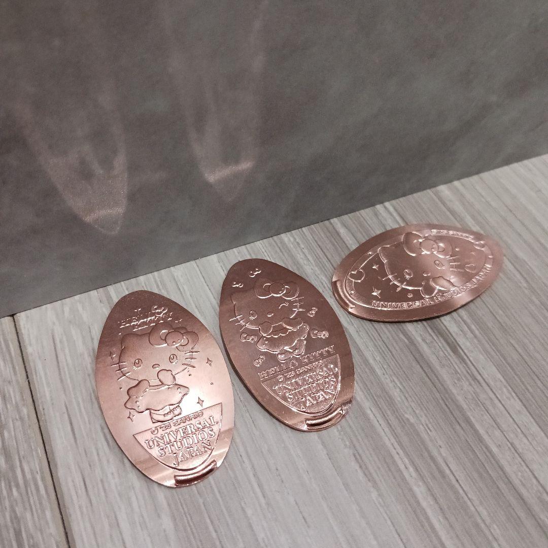 新品未使用】USJ限定 スーベニアメダリオン ハローキティ メダル 3個