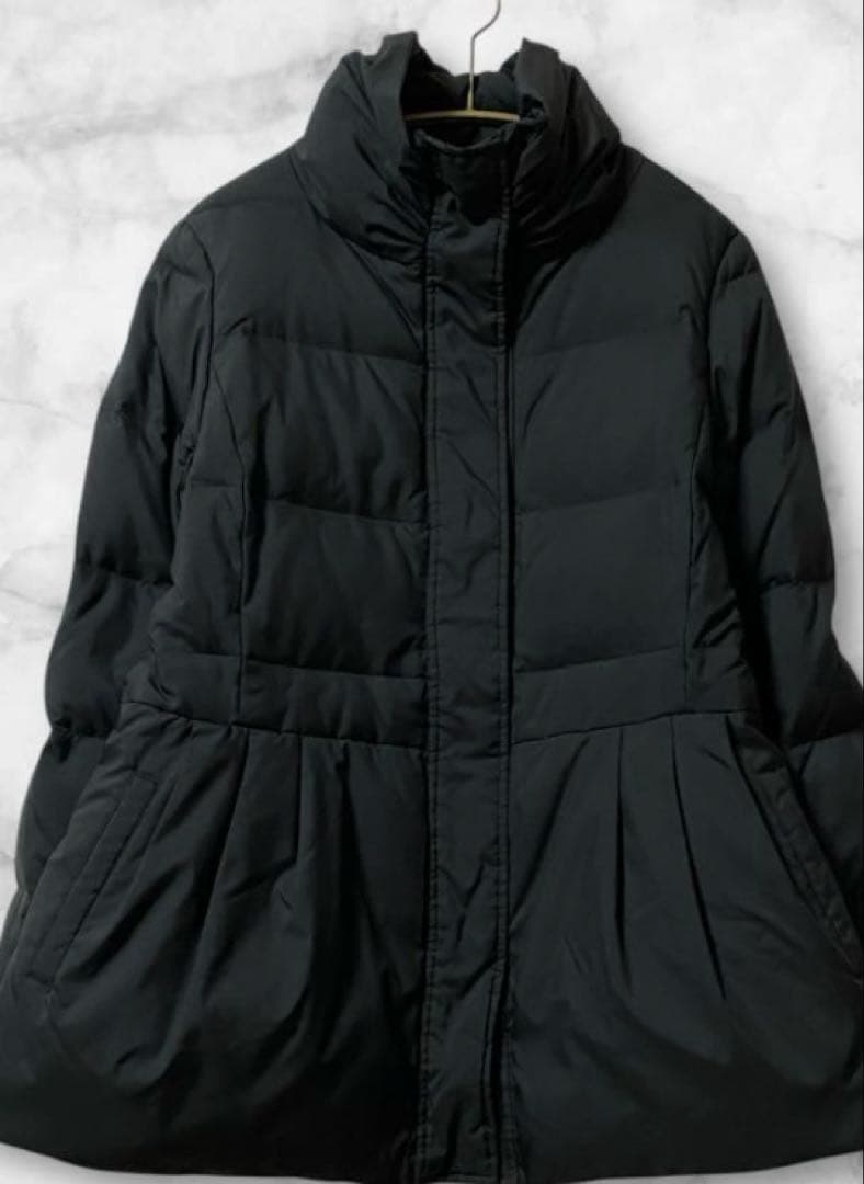 ソニアリキエル ダウン80%ショートコート ペプラム リボン 大きめ LL