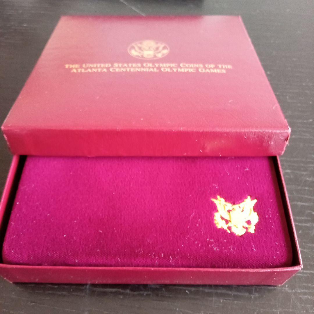 1996年アトランタオリンピック コインセット 金貨、銀貨、銅貨4枚