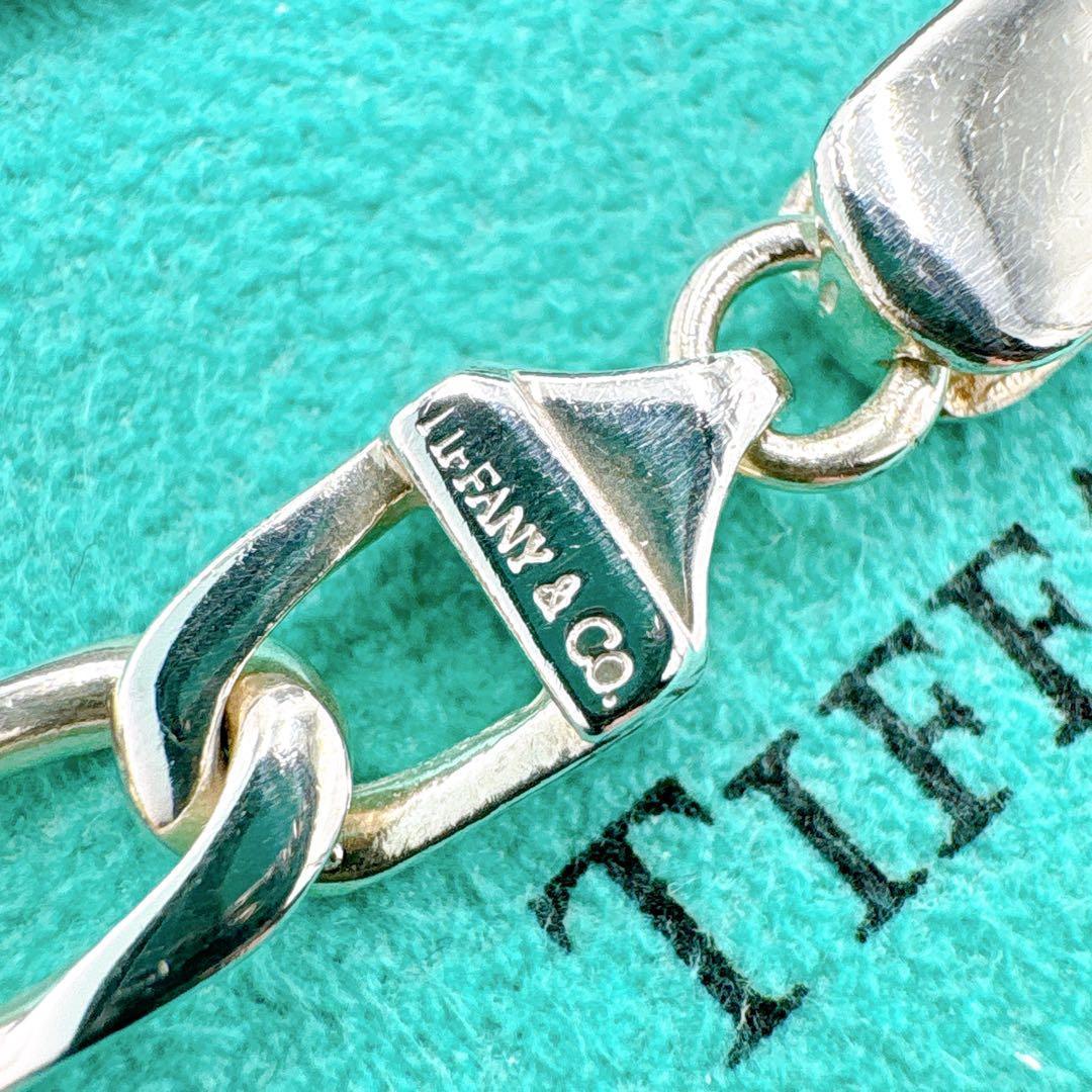 極美品 オールドティファニー フィガロ リンク ネックレス シルバー