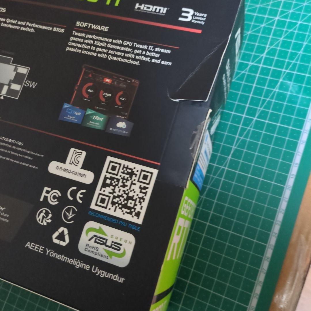 グラフィックボード　rtx3060ti