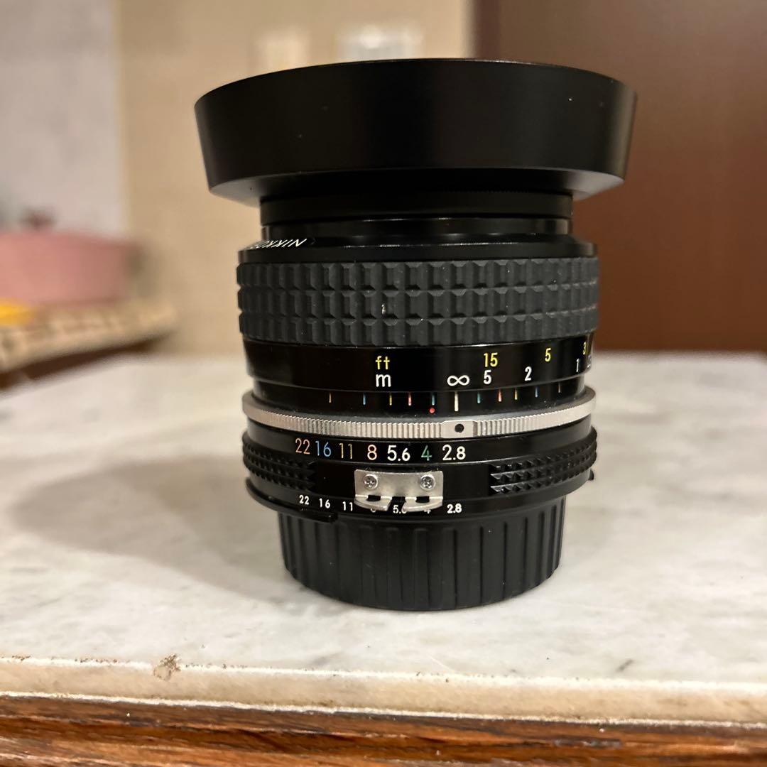 Nikon FE、28mm f2.8 レンズ