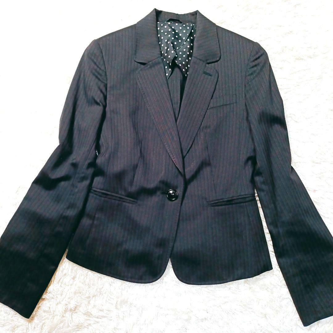 美品 n-line Precious ネイビー 紺色 シルク混 パンツスーツ - メルカリ