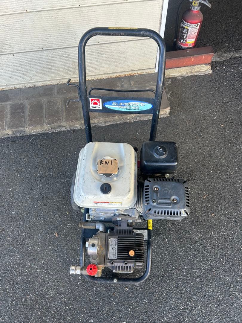 KN1 ☆スーパー工業 エンジン式高圧洗浄 SEC-1310-2N-TA ホース