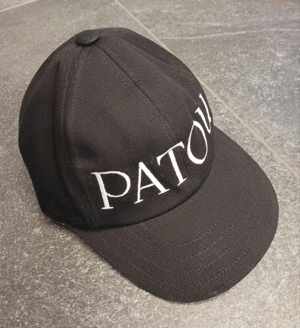 PATOU ブラック キャップ Patou | コットン パトゥ キャップ