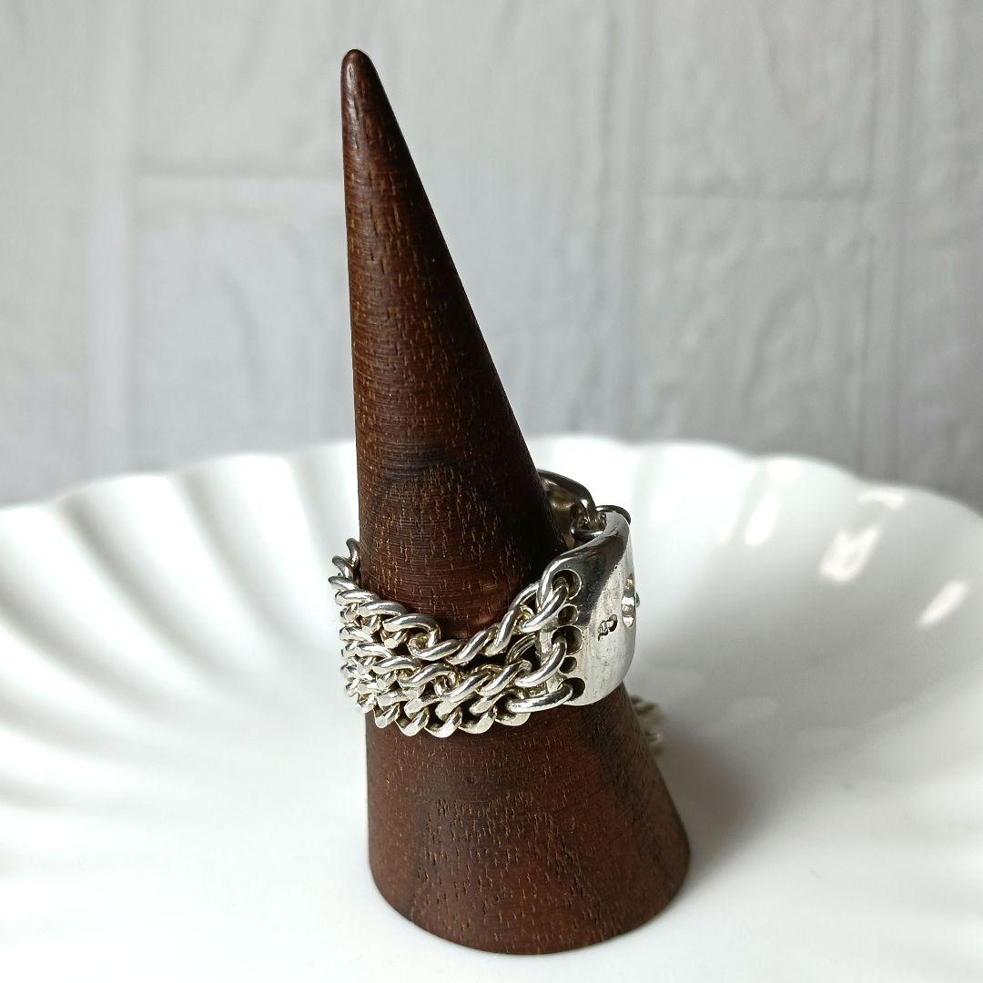 608 gunda ガンダ リング チェーンリング シルバー 保存袋付き - メルカリ