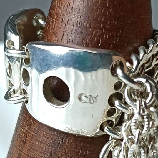 608 gunda ガンダ リング チェーンリング シルバー 保存袋付き - メルカリ