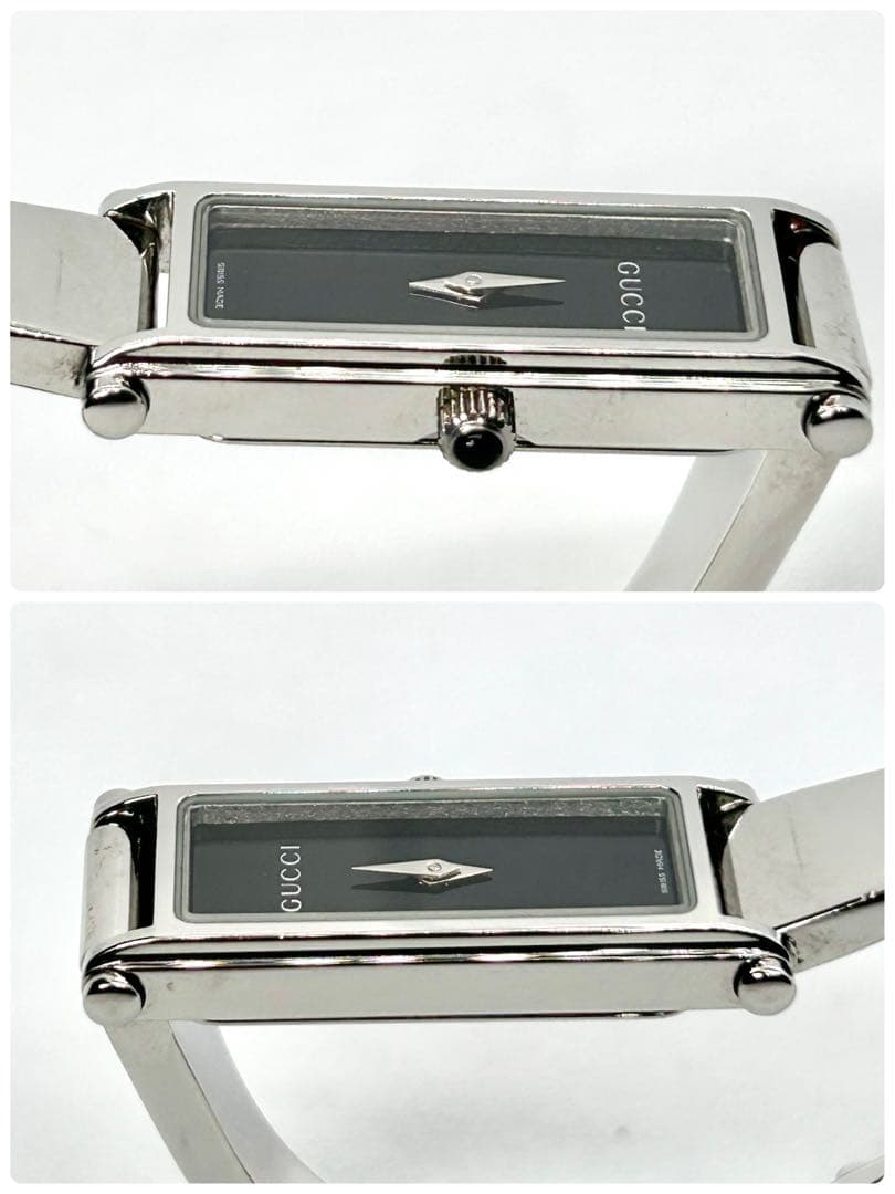 新品電池 稼働 GUCCI 1500L バングルウォッチ QZ シルバー - メルカリ