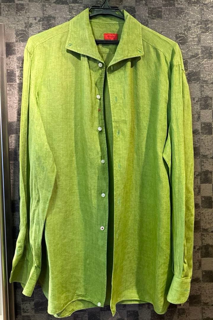 ⭐︎アキ様⭐︎イザイア　リネンシャツ　サイズ42 ISAIA（イザイア）の「Isaia - リネンシャツ - men - リネン - 42