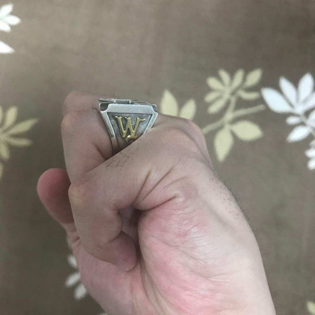 WEIRDO】【初期型ゴールドtype】アイアンクロスリング森下直哉同型