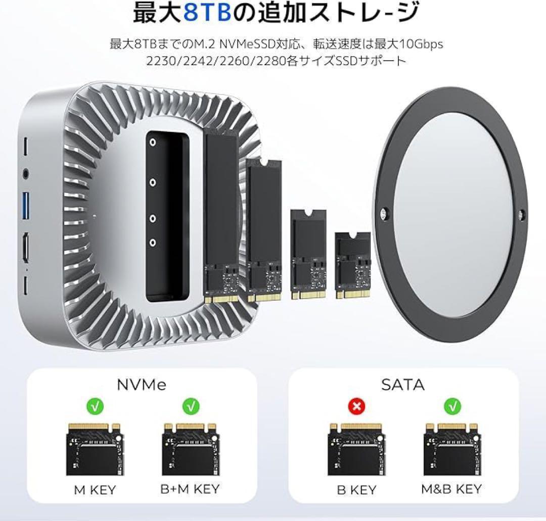 Mac Mini M4 対応ハブ 高精細UI RayCue USB-Cハブ - メルカリ