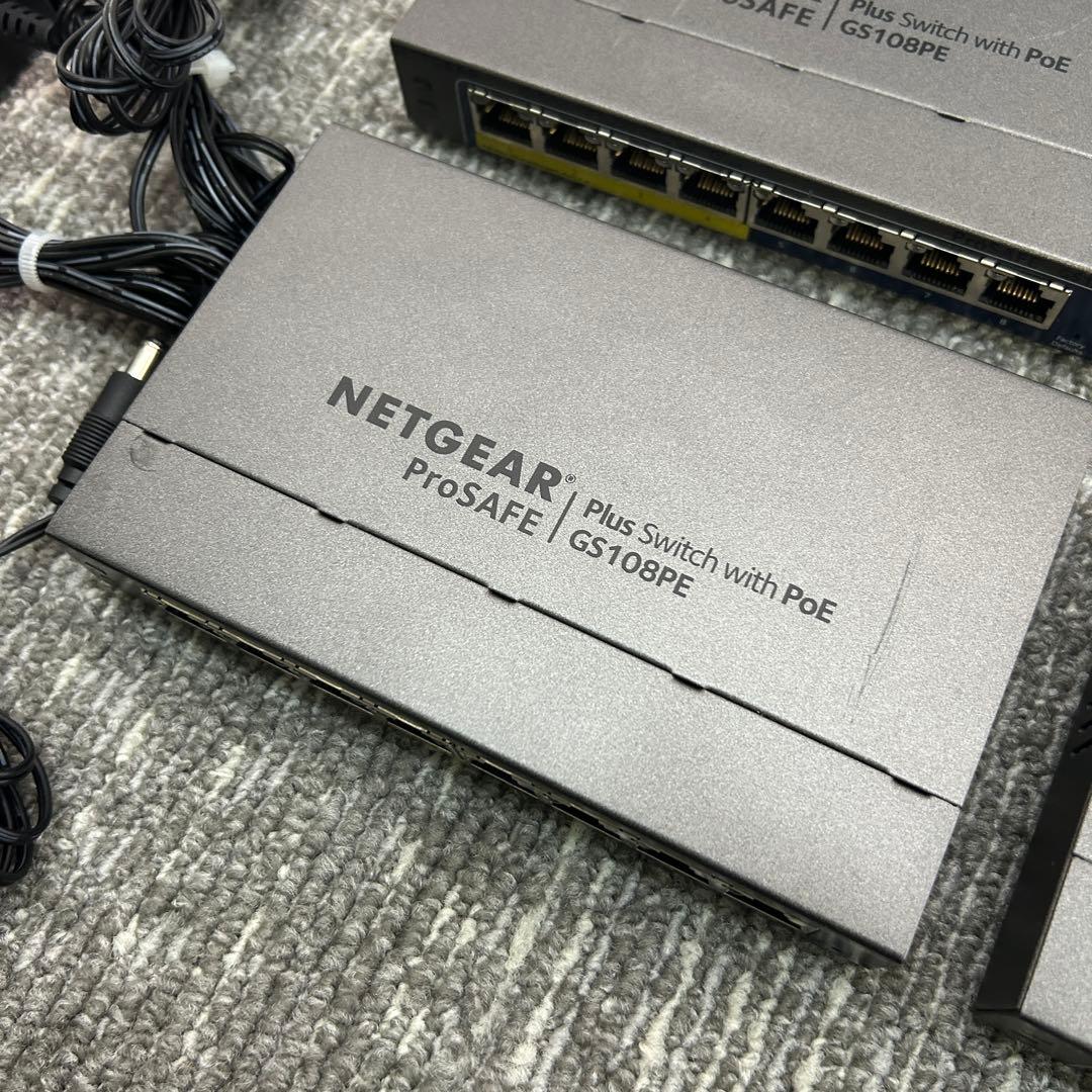 Me 【9個セット】傷あり　NETGEAR GS108PEv3 ギガビット