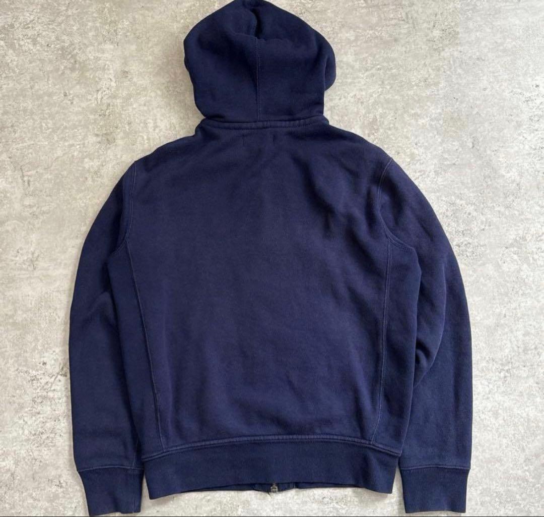 90s ポロラルフローレン ジップアップ パーカー サーマル 刺繍