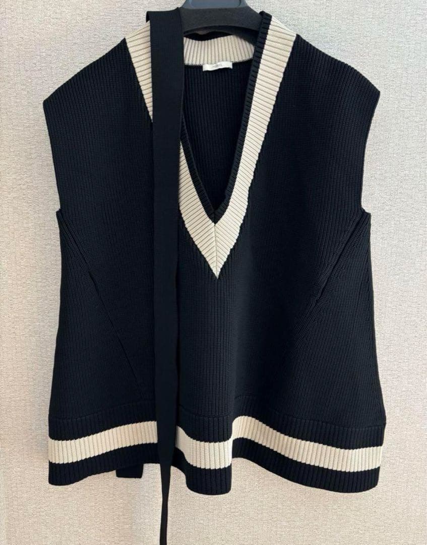 LE PHIL ルフィル スポンディッシュラインニット ベスト ジレ ADORE