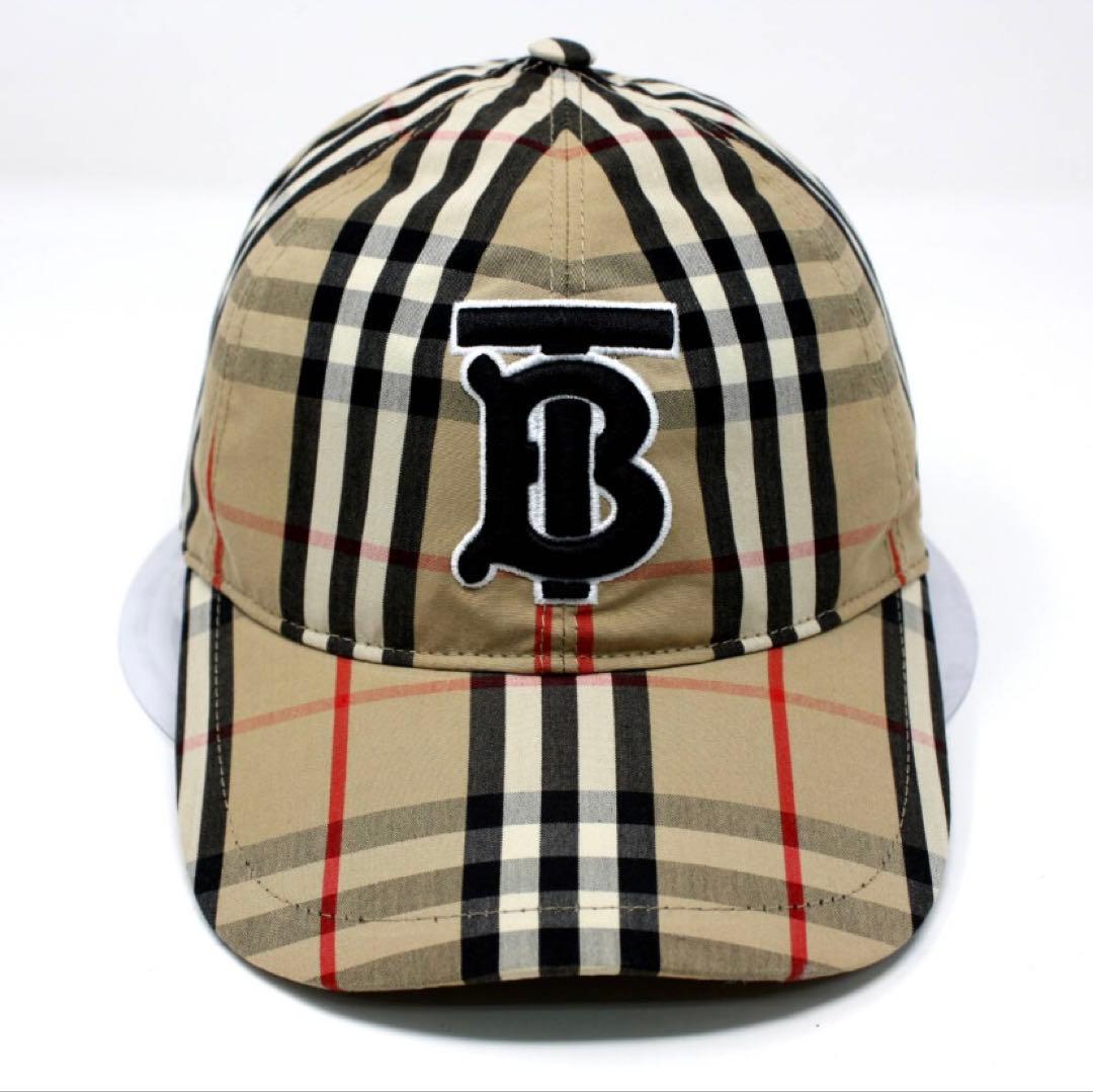 定価4.7万 美品 バーバリー ティッシ期 TBロゴ ノバチェック キャップ 定価4.7万 美品 バーバリー ティッシ期 TBロゴ ノバチェック キャップ