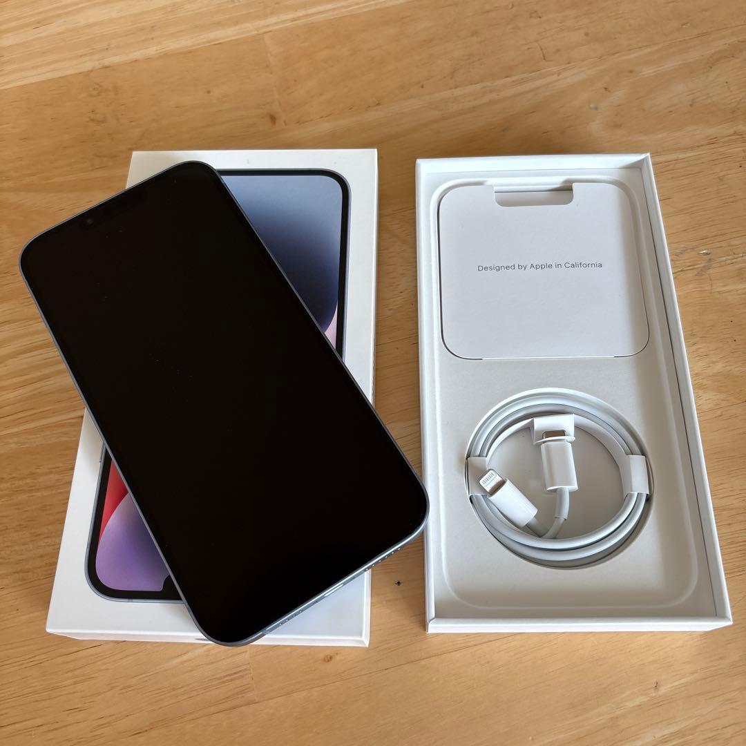 (美品) iphone14plus 128g ブルー