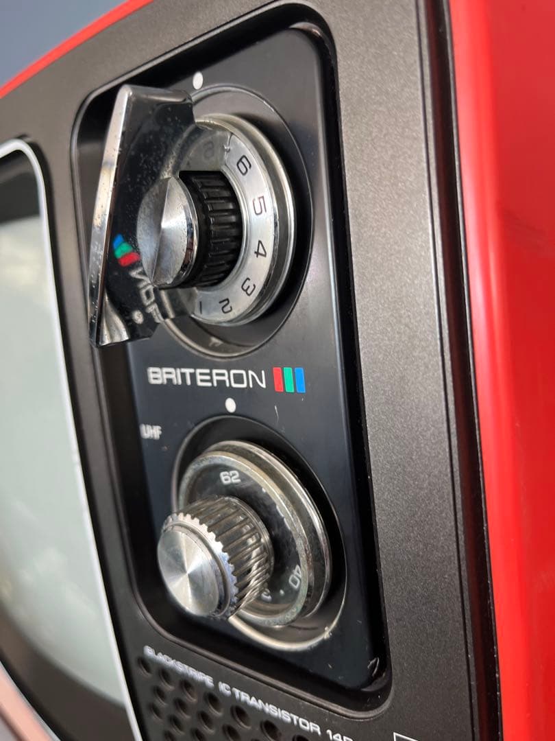 【レトロ美品】ブラウン管テレビ 東芝14P244 1976年製 通電確認済み