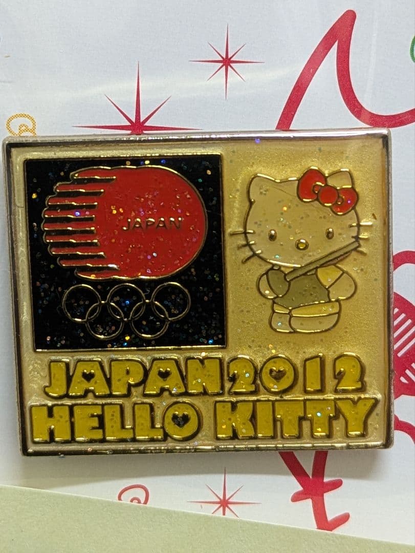 ハローキティ ピンバッチ 2012年 ロンドン オリンピック 7種目揃い