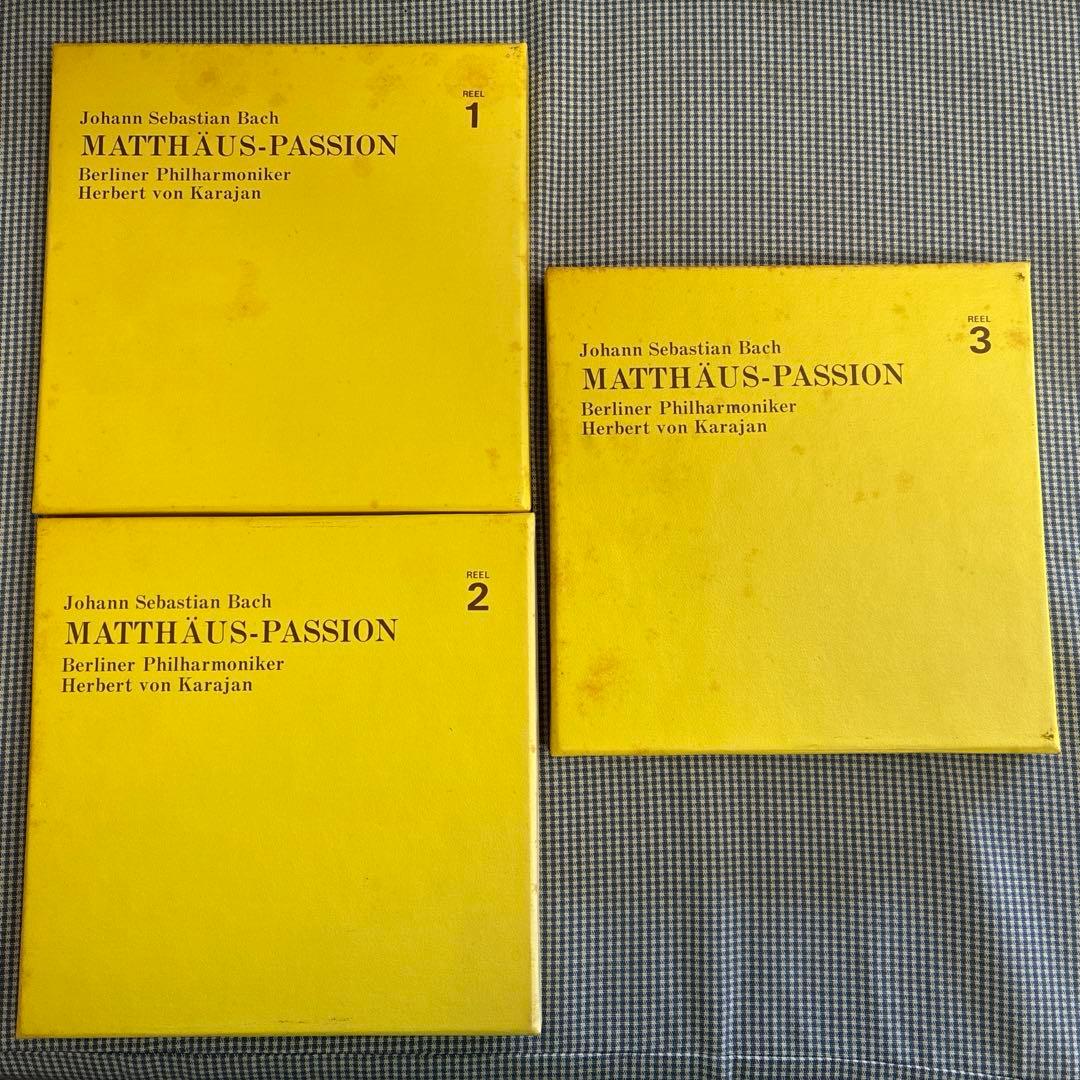 4トラックテープ】JSバッハ/マタイ受難曲BWV244 カラヤン指揮/BPO CD