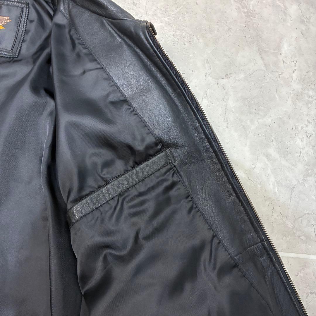 s*i様 Harley-Davidson レザージャケット ファイヤーパターン - メルカリ