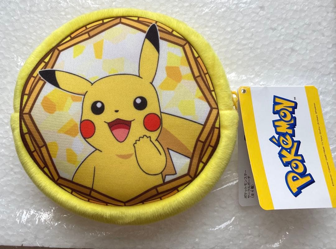 ポケモン ピカチュウ サークルポーチ 丸型ポーチ 小物入れ 収納用品