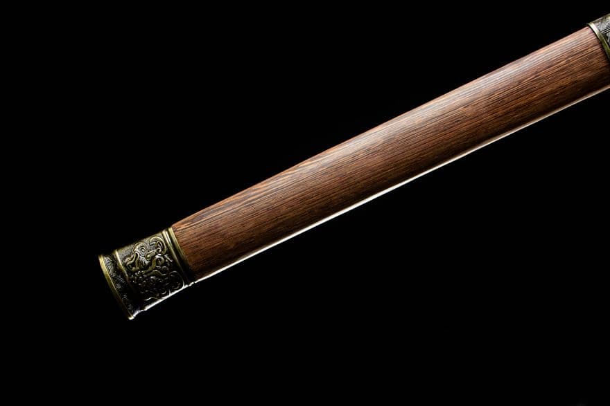 青面獣漢剣-高性能マンガン鋼 古兵器 武具 刀装具 日本刀