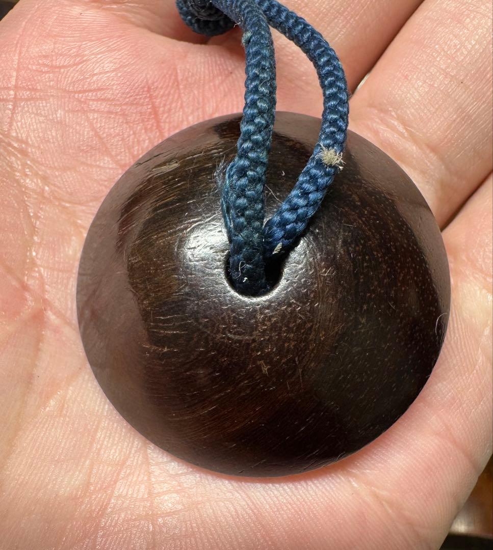 金工根付 鏡蓋根付 正常銘 波千鳥 骨董古美術