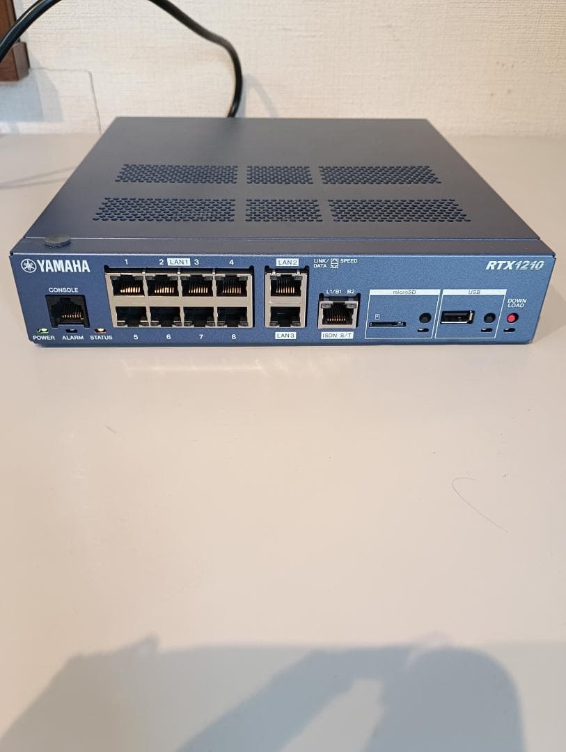 YAMAHA ギガアクセスVPNルーター RTX1210【初期化済/動作確認済】