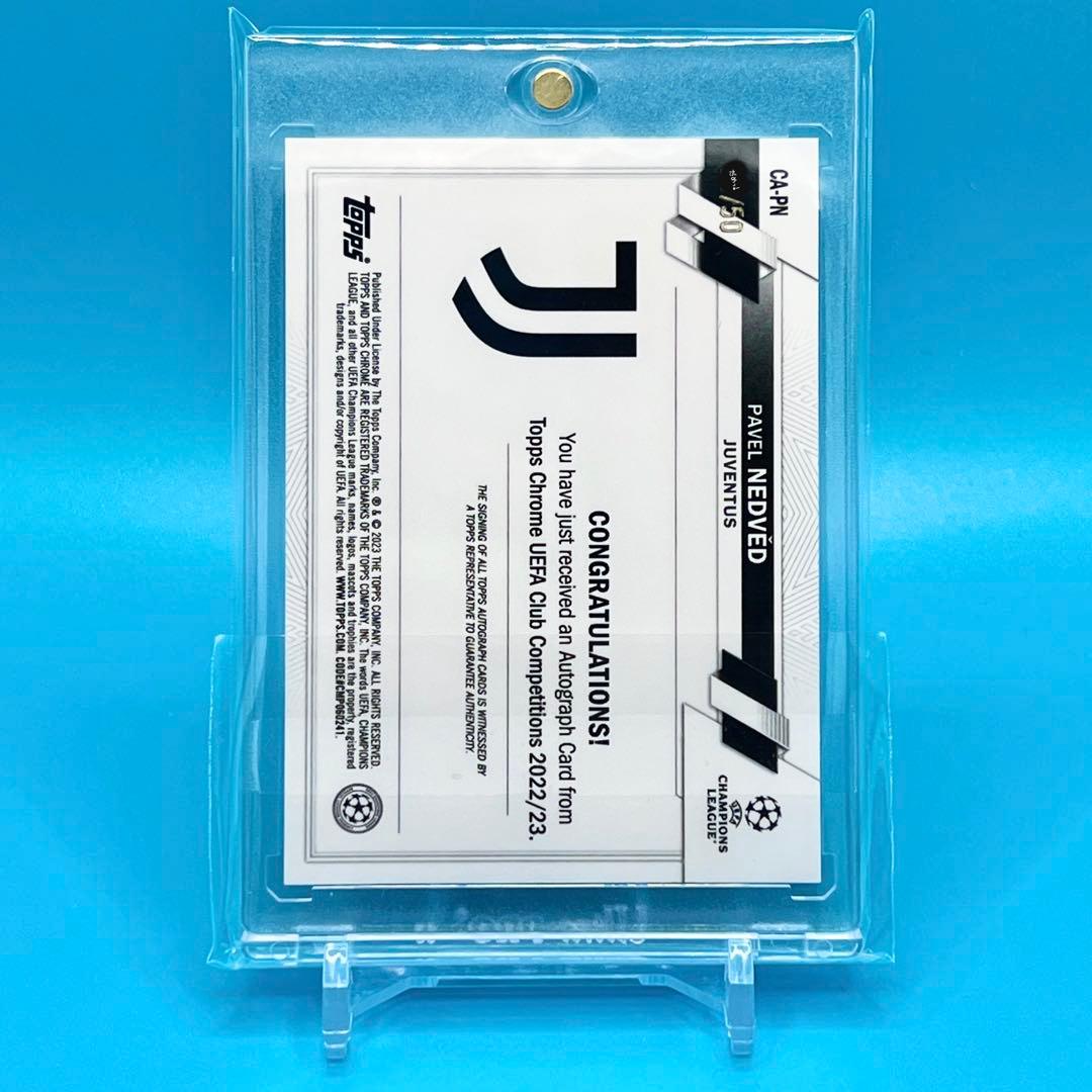Topps Chrome NEDVED ネドベド 直筆サイン ゴールド 50シリ - メルカリ