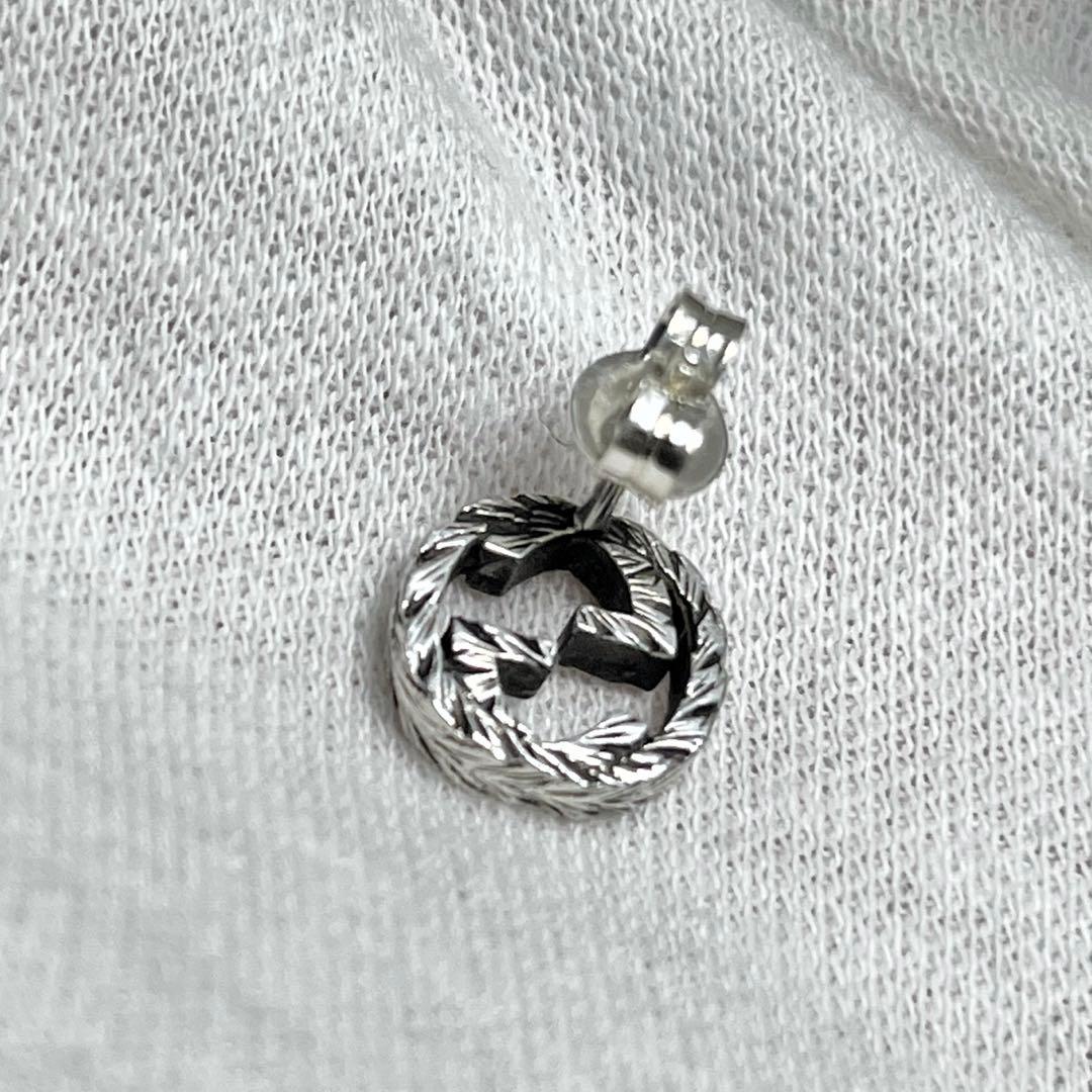 限界価格❗️GUCCI 燻❗️インターロッキングピアス 片 S1157136