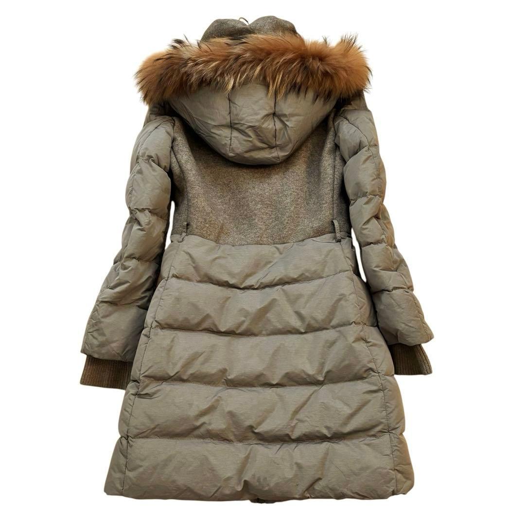 AFG1972 イタリア製 ダウンジャケット ロング リアルファー 大きい