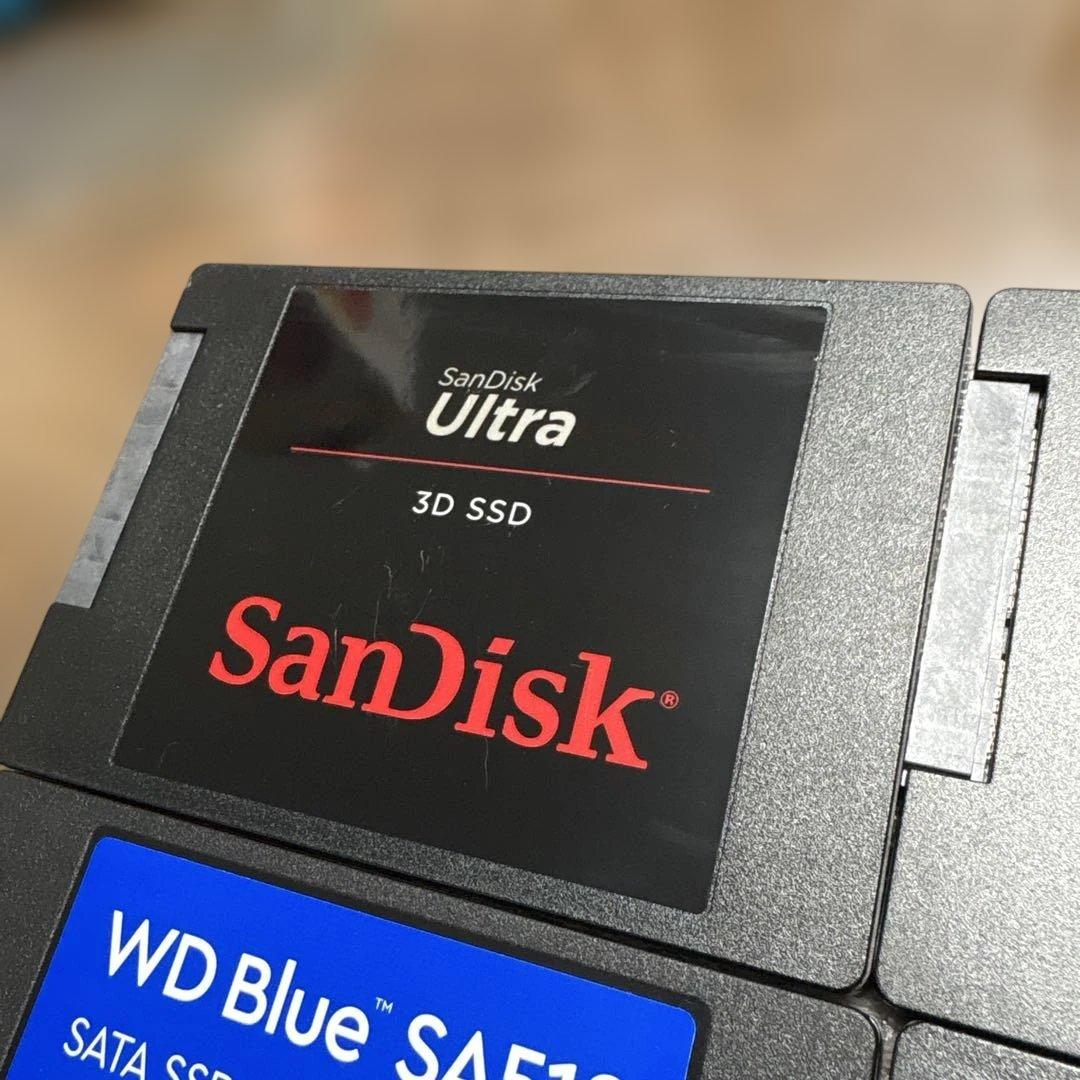 内蔵型SSD SanDisk Ultra 3D SSD & WD BlueSA510500GB