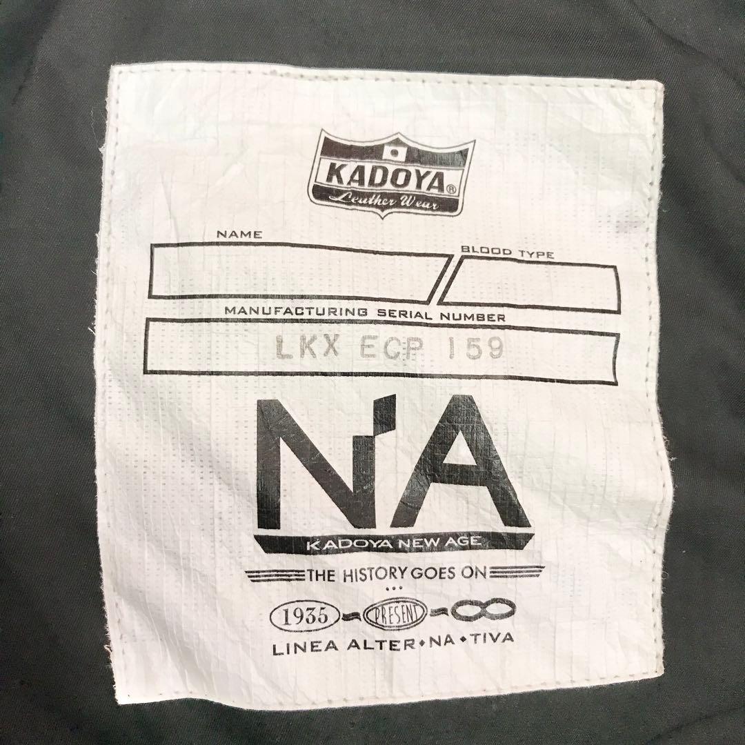 カドヤ レザージャケット 3L ライダース ブラック ロックキャップ