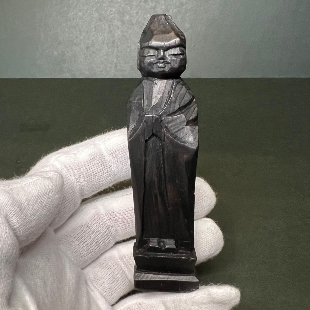 ◎江戸期 木彫木造 御守地蔵尊【六道一尊・念持仏】◎空