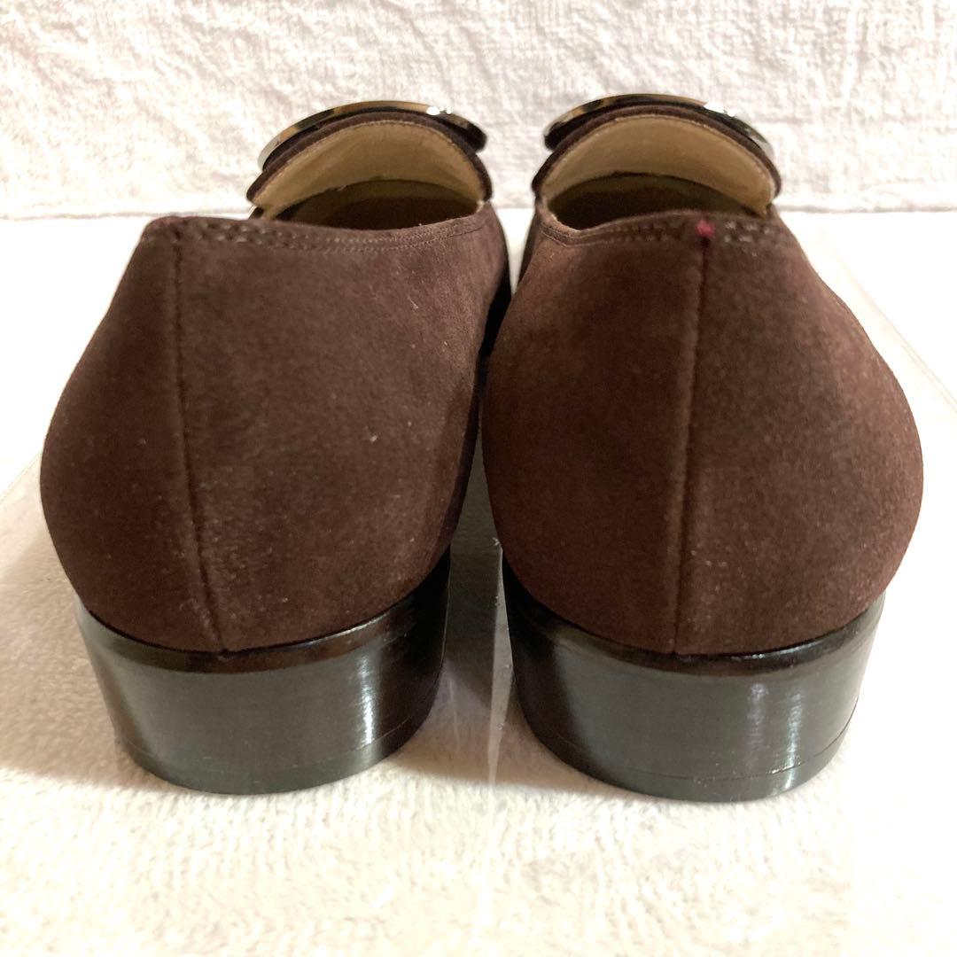 ✨極美品✨ フェラガモ ブラウン スエード パンプス 24