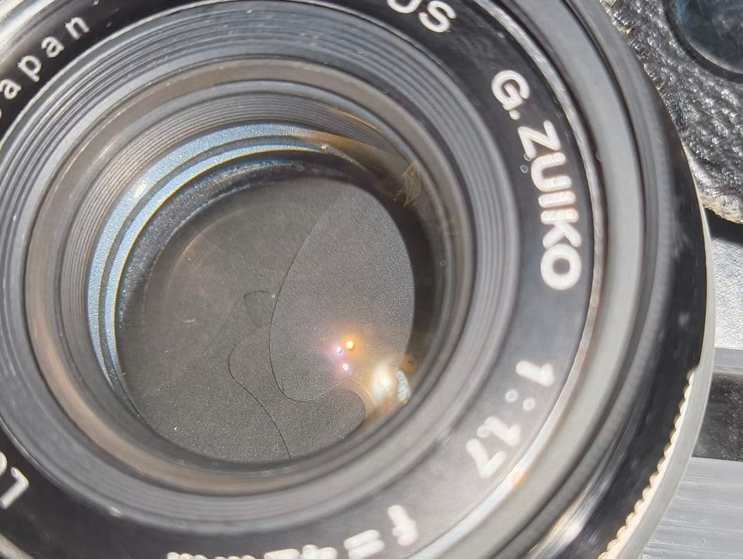 Olympus 35 SP 専用ケース、市販ストラップ、電池スペーサー付き