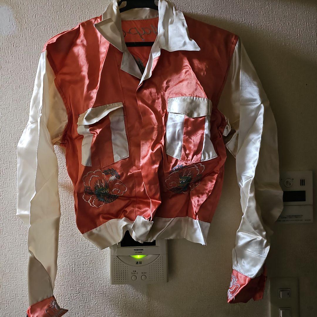 ヴィンテージ スカジャン スカシャツ50s 50's Souvenir Jacket スカジャン Size L Black Tiger お問い合わせは