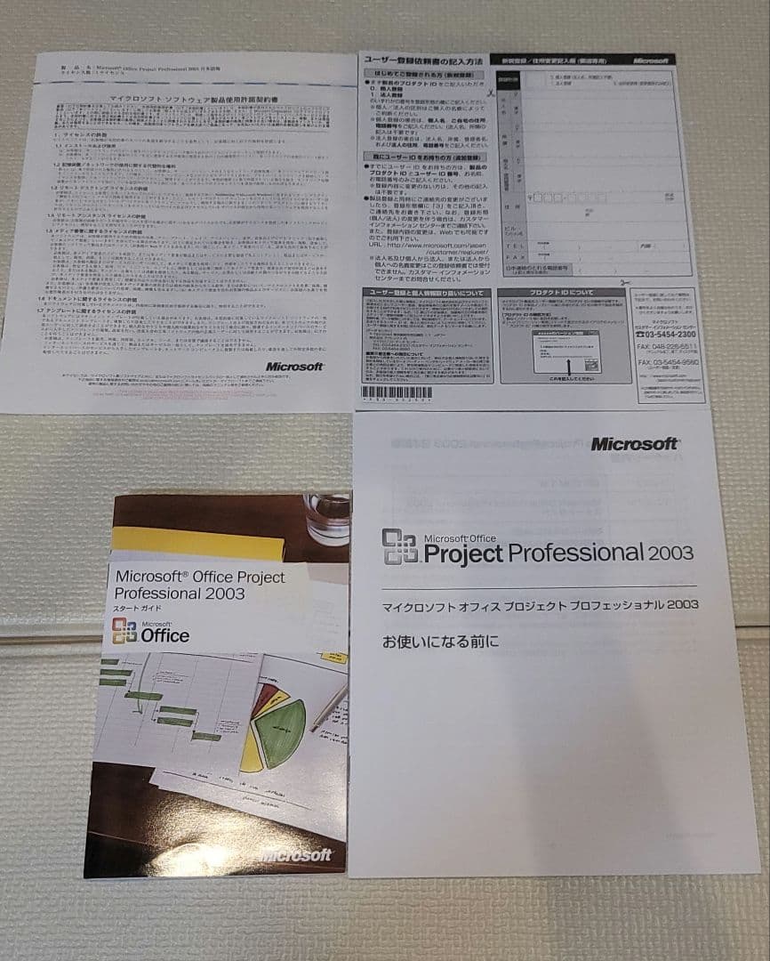 Microsoft PROJECT PRO 2003 1CALツキ