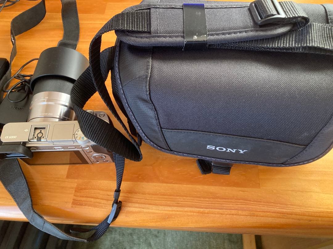 Sony α6000コンパクトデジタルカメラ バッテリー2個 充電器、バッグ付き