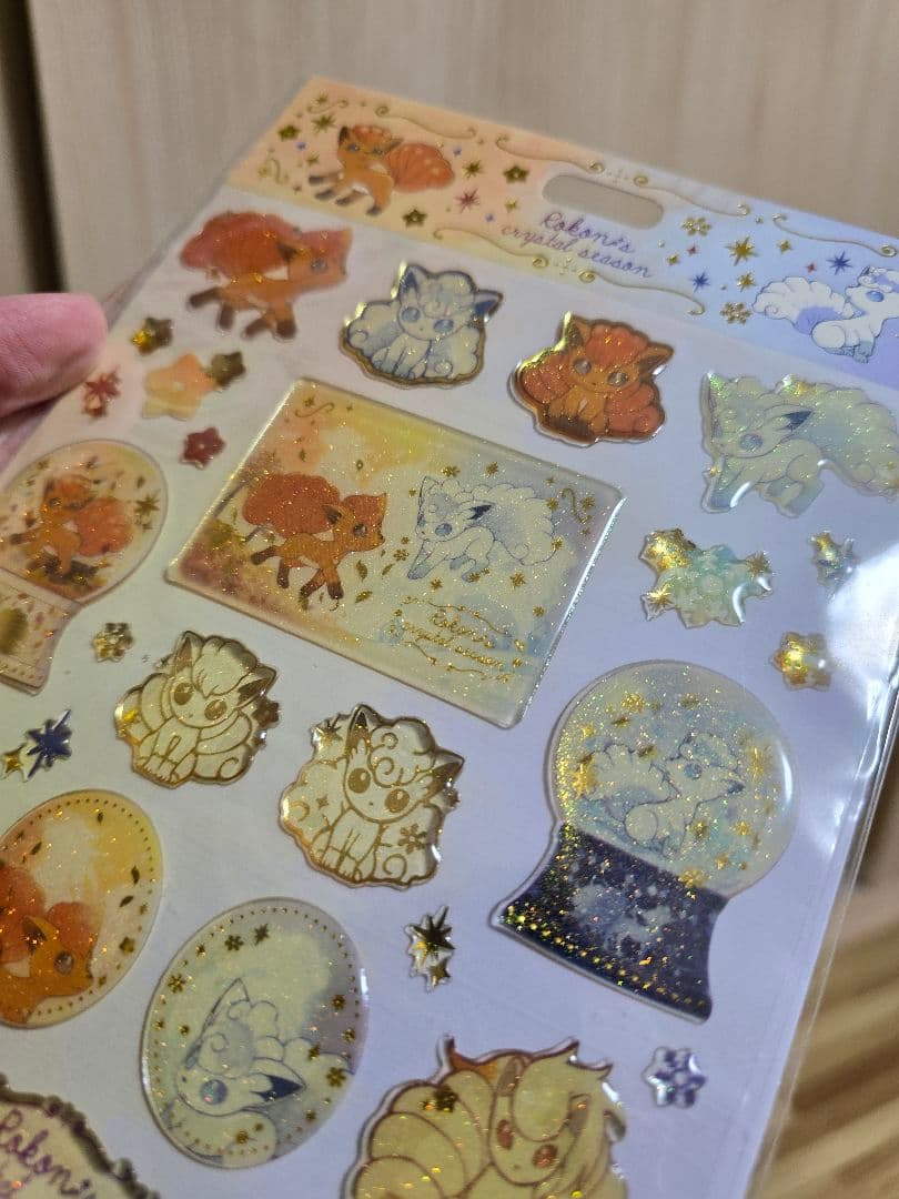 新品】ポケモンキラキラぷっくりシール2枚セット【ポケセン限定