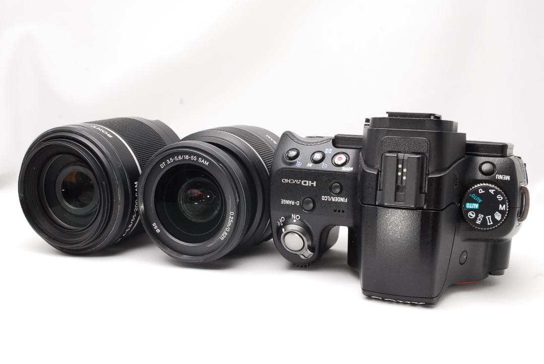 ♥ SONY α55 ♥純正ダブルレンズ♥スマホ転送♥初心者おすすめ♥ 一眼レフ
